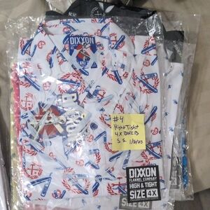 DIXXON White and Blue Casual Button Down Shirt
